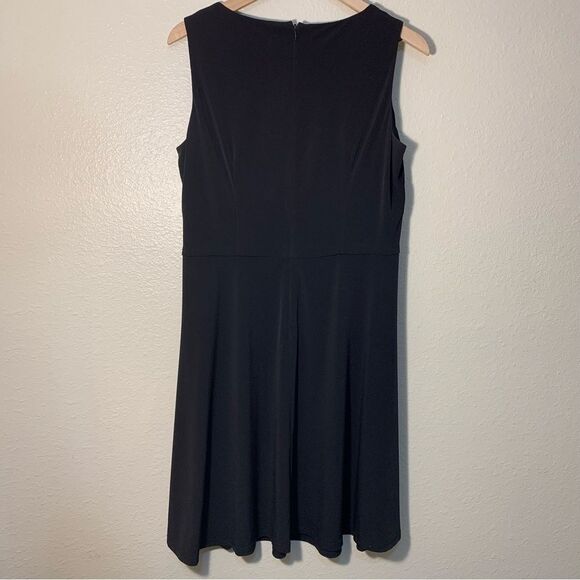 Jessica Howard Black A-Line Dress Women’s 14P Sleeveless Scoop Neck Jacket. - Picture 11 of 16